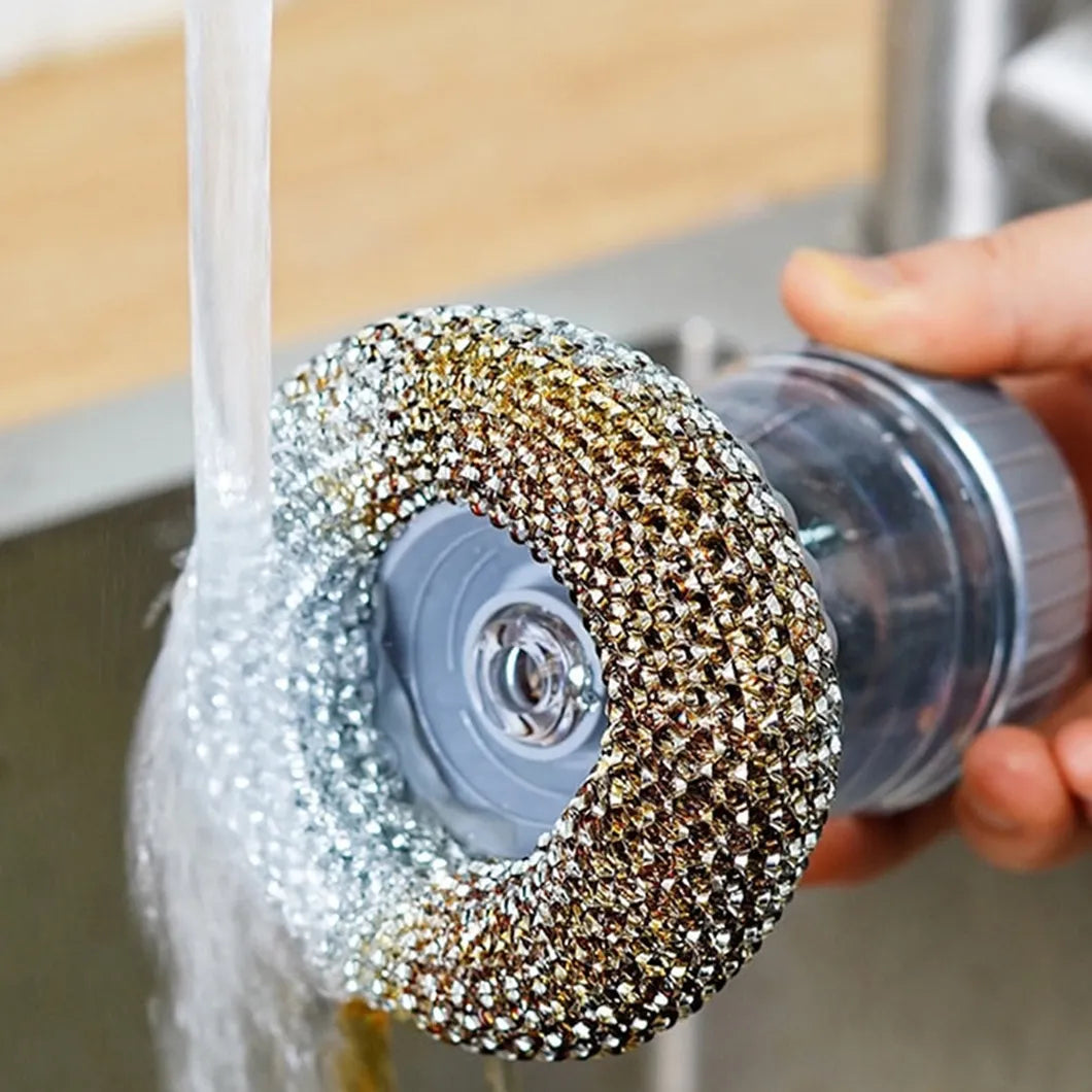 Escova de Limpeza com Dispenser de Detergente - Kit com 2 Unidades