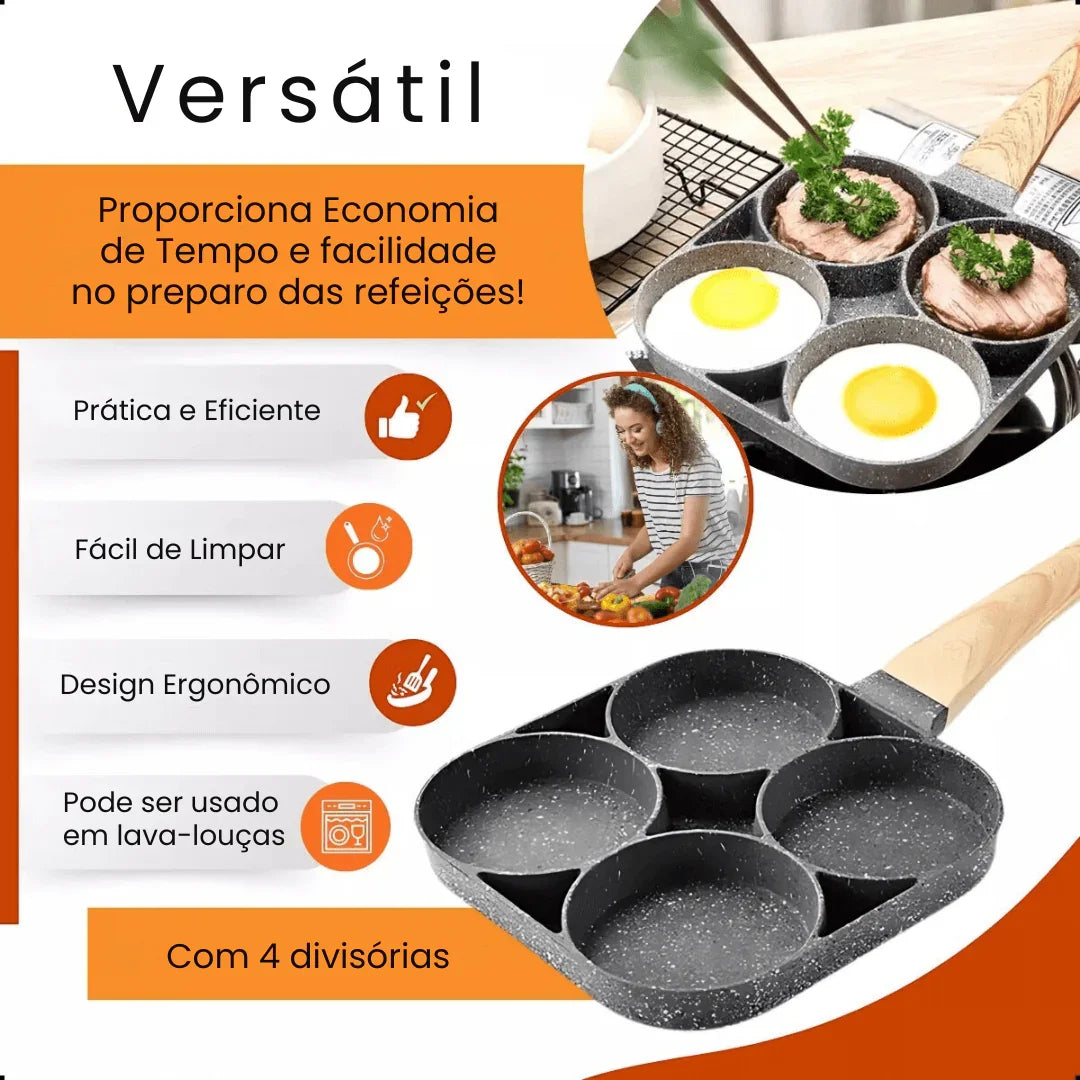 Frigideira Multifuncional Antiaderente 4 em 1