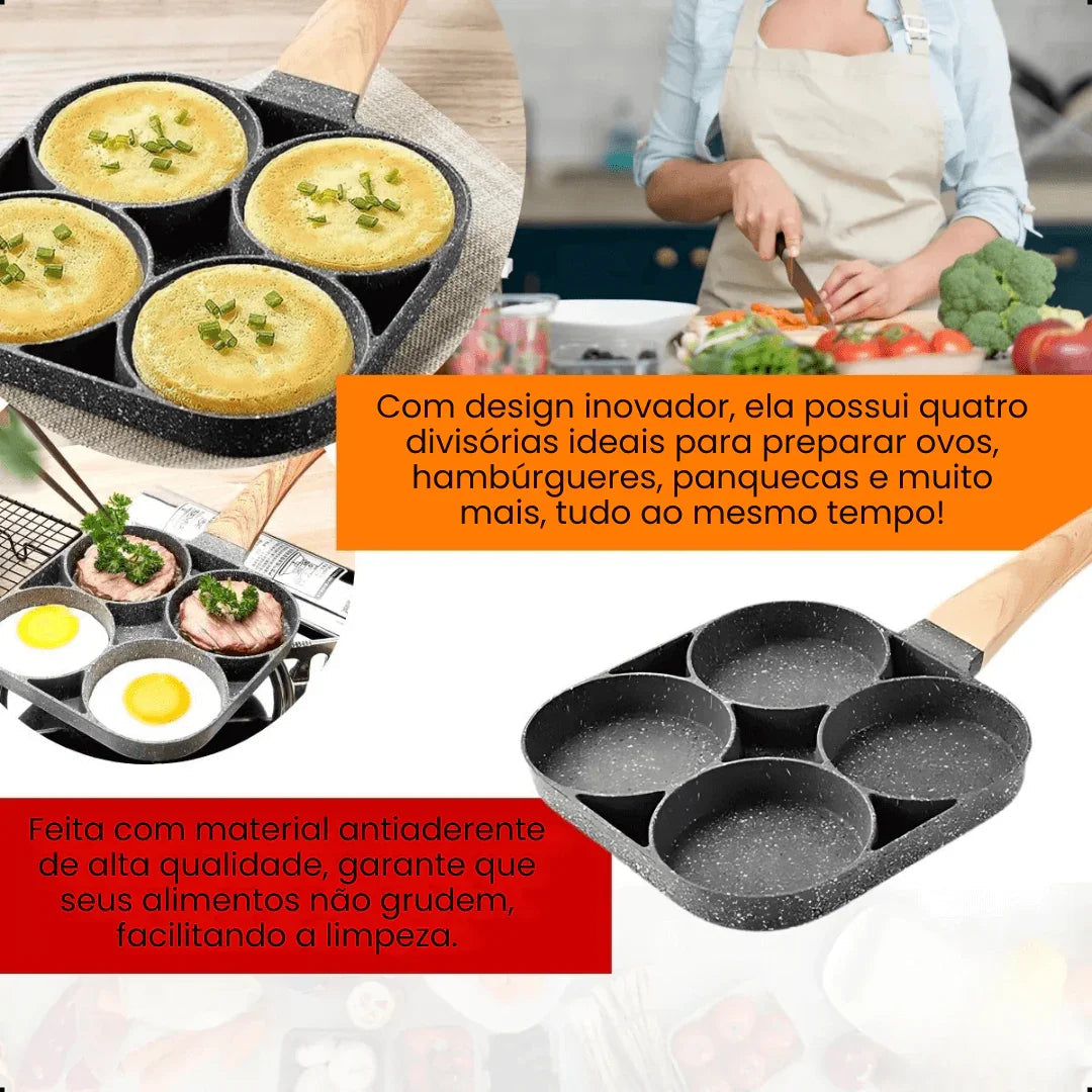 Frigideira Multifuncional Antiaderente 4 em 1