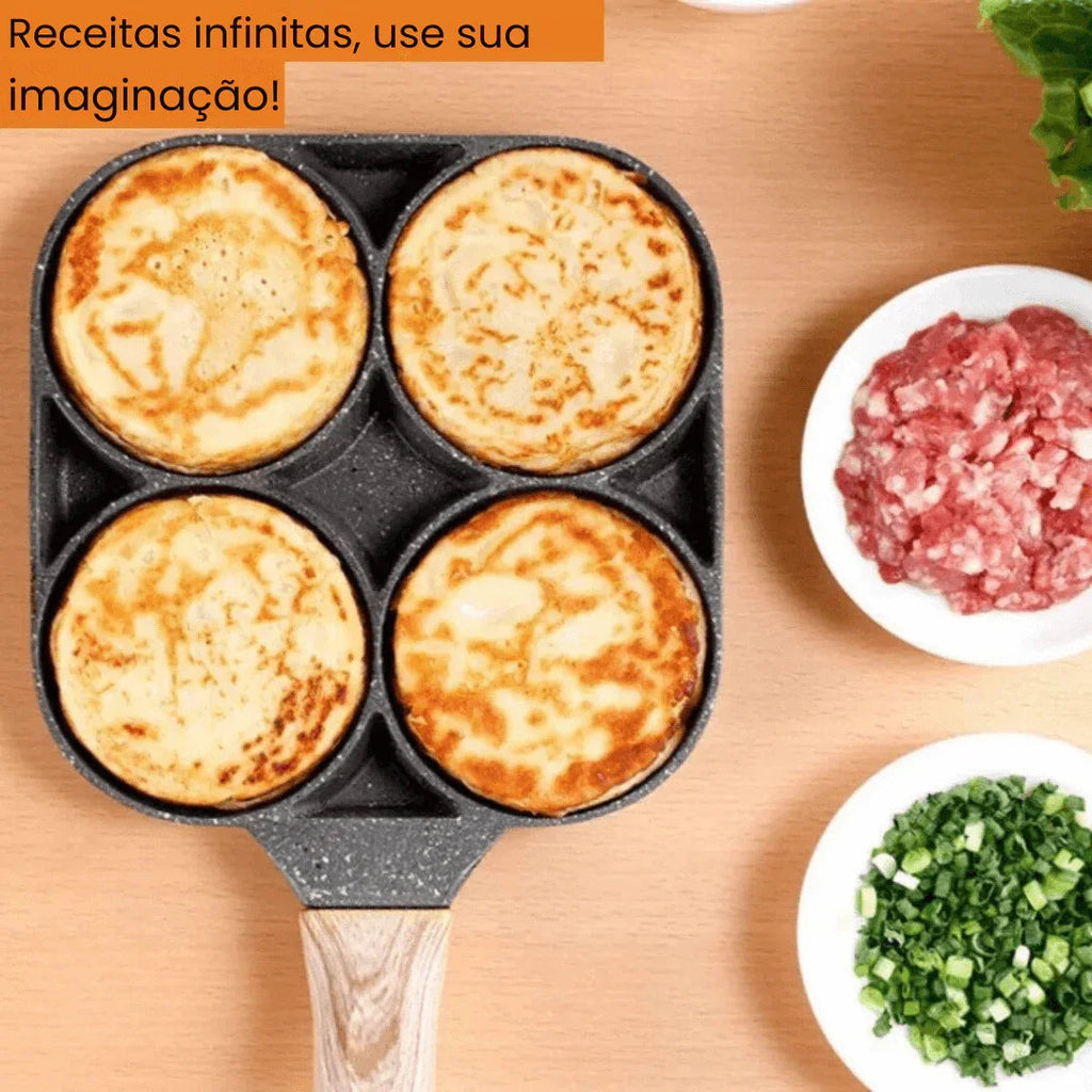 Frigideira Multifuncional Antiaderente 4 em 1