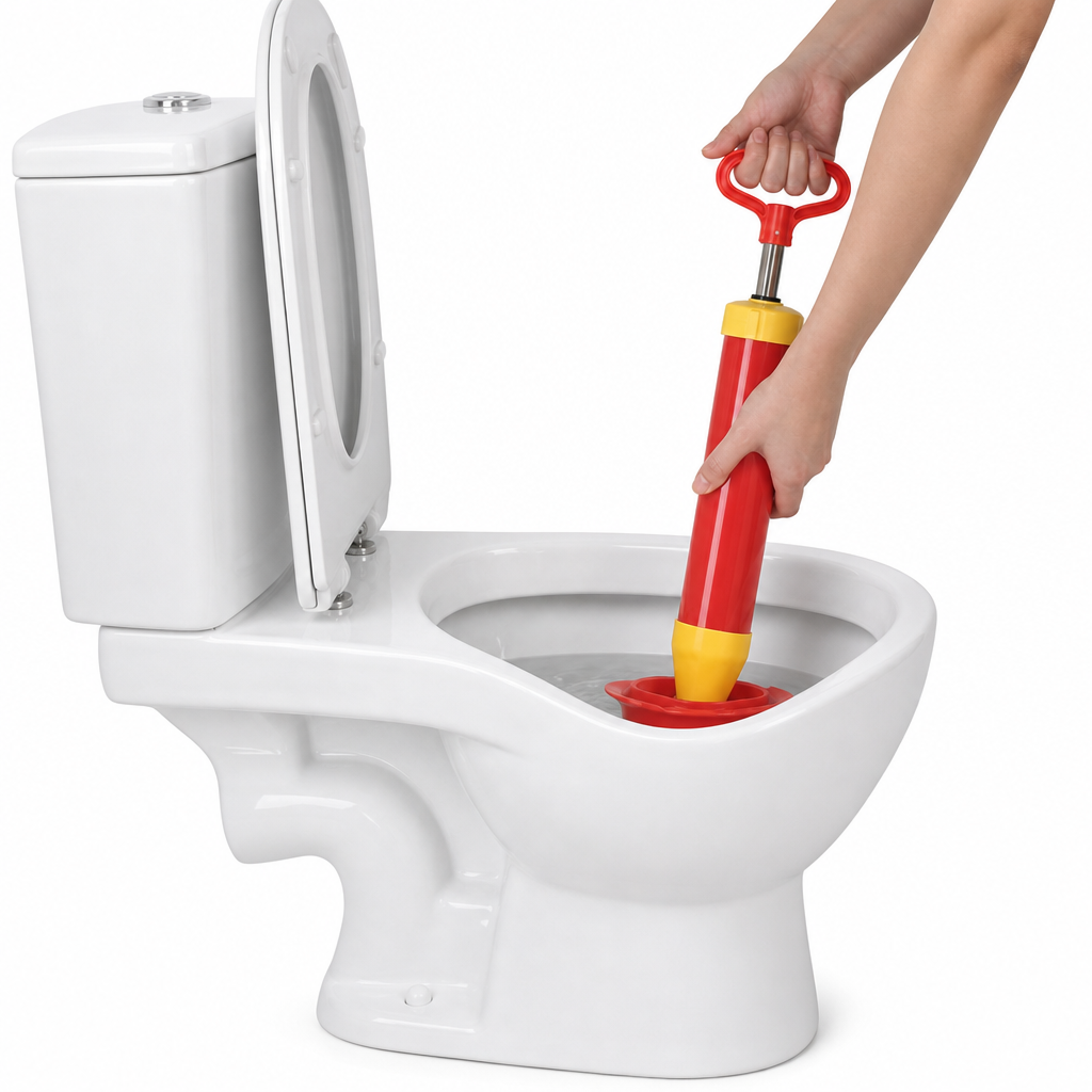 Desentupidor Manual De Vaso Sanitário Pia Ralo Cano Esgoto Tipo Bomba De Sucção Entrega Imediato