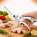 TESOURA DE COZINHA TRINCHANTE MULTIUSO ULTRA RESISTENTE EM AÇO INOX