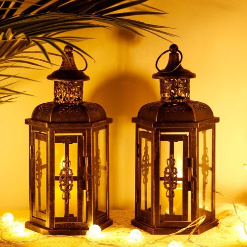 Lanterna Decorativa Vintage de Velas para Jardim - GardenGlow