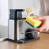 Porta Detergente Dispenser Sabão Liquido Esponja Bucha Inox