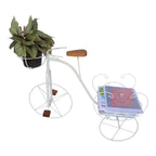 Bicicleta Decorativa de Ferro Rústica Branca