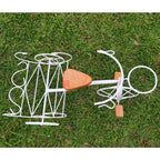 Bicicleta Decorativa de Ferro Rústica Branca