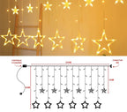 Cascata Estrela LED com 8 Funções