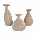 Trio de Vasos Garrafa de Cerâmica Decorativos