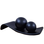 Rampa Preta com 2 Esferas – Decoração Versátil