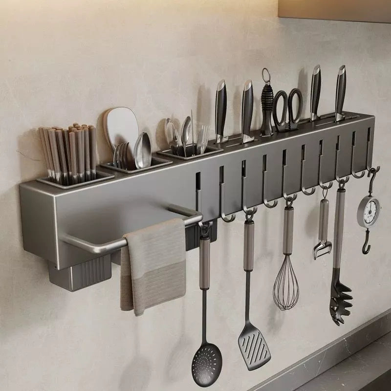Suporte De Organização de Facas Utensílios e Ganchos De Ferro Para parede