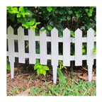 Kit com 24 Cercas Plásticas Decorativas para Jardim Inglês