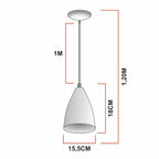 Kit 4 Pendentes Vegas – Preto Texturizado com Bronze